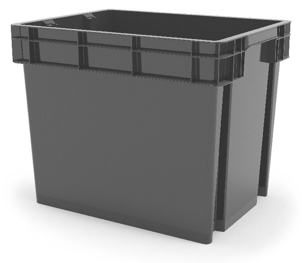 Cutie neagra din plastic, 35 litri, 39x29x31 cm