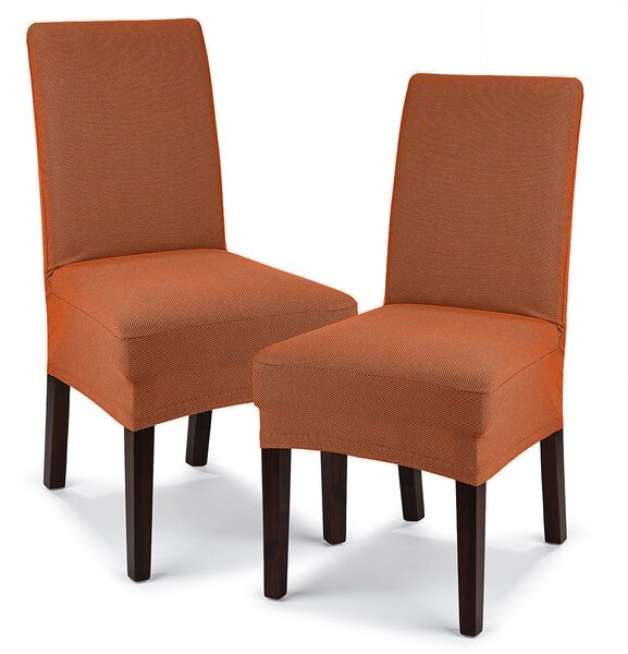 4Home Husă elastică scaun Comfort teracota, 40 - 50 cm, set 2 buc