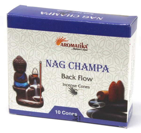 Conuri parfumate backflow Aromatika - Nag Champa