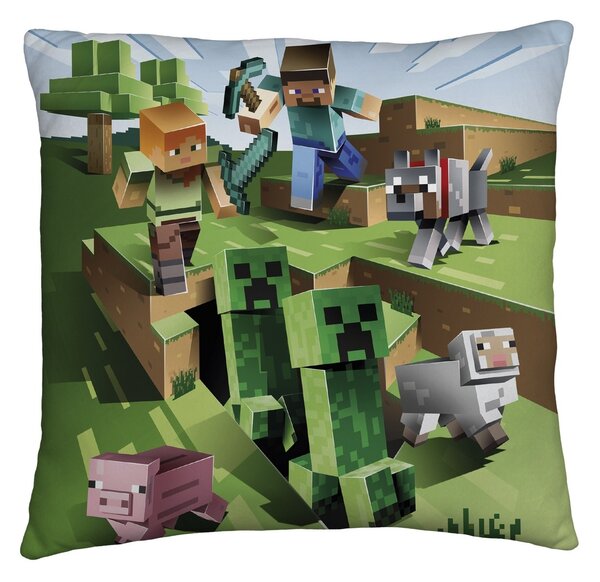 Pernă Minecraft cu două fețe, 40 x 40 cm