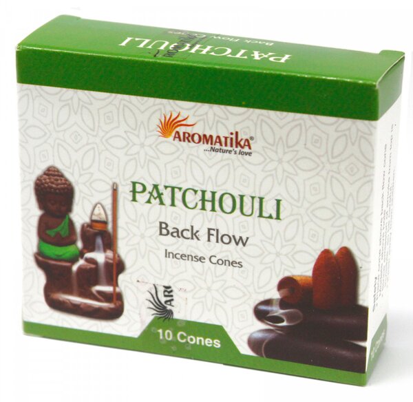 Conuri parfumate backflow Aromatika - Patchouli