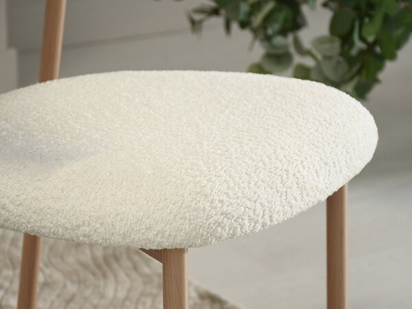 Scaun sufragerie Iraquies (crem + stejar). Promo -14%. 1136532