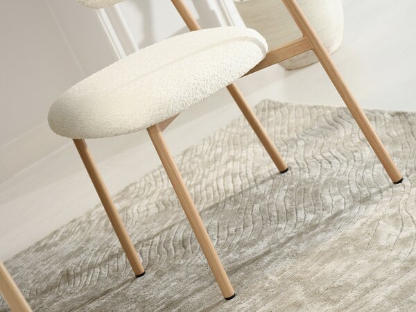 Scaun sufragerie Iraquies (crem + stejar). Promo -14%. 1136532