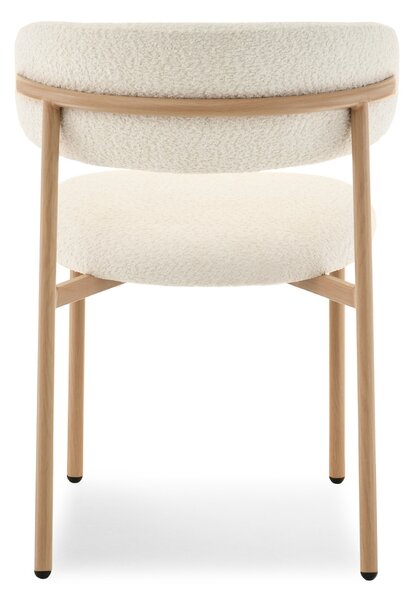 Scaun sufragerie Iraquies (crem + stejar). Promo -14%. 1136532