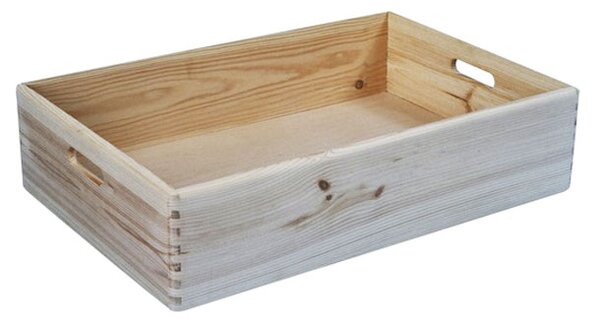 Cutie depozitare din lemn, 60x40x14 cm