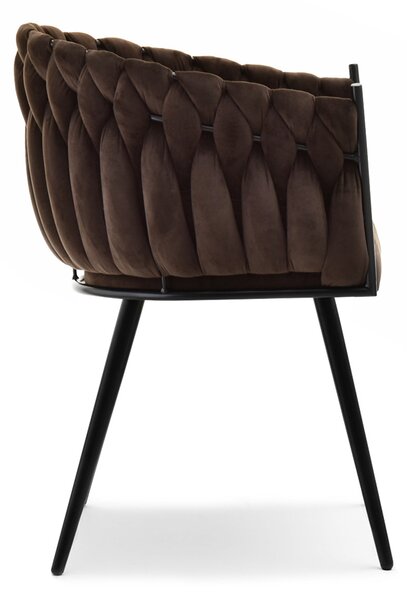 Scaun sufragerie Radio (maro + negru). Promo -12%. 1136590