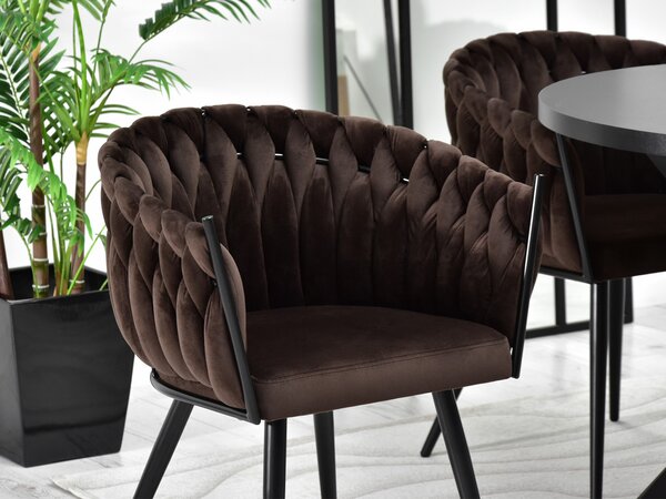 Scaun sufragerie Radio (maro + negru). Promo -12%. 1136590