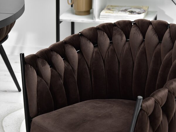 Scaun sufragerie Radio (maro + negru). Promo -12%. 1136590