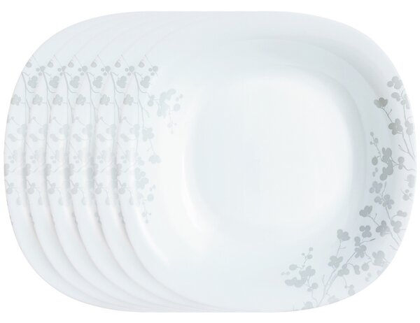 Set farfurii adânci Luminarc Ombrelle 21 cm,6 buc., alb