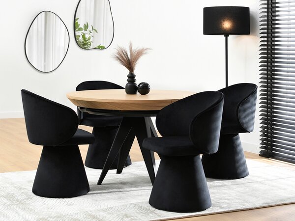 Scaun sufragerie Simulada (negru). Promo -12%. 1136634