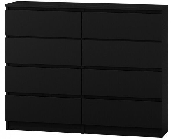 Baltrum M8 120, dulap cu sertare, negru