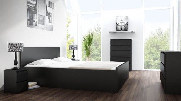Baltrum M6 120 2X3, dulap cu sertare, negru