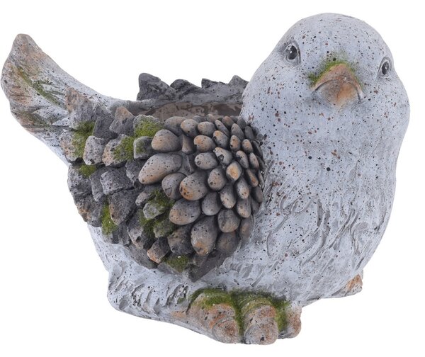 Mască pentru ghiveci în formă de pasăre, MGO, 25 x 33 cm