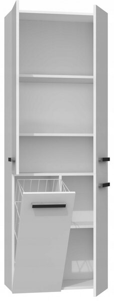Drohmo 1K DD, dulap baie, alb mat