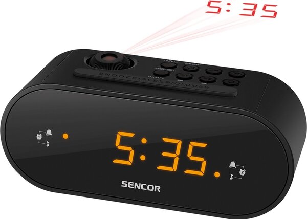Sencor SRC 3100 B Radio cu ceas cu proiecție, negru