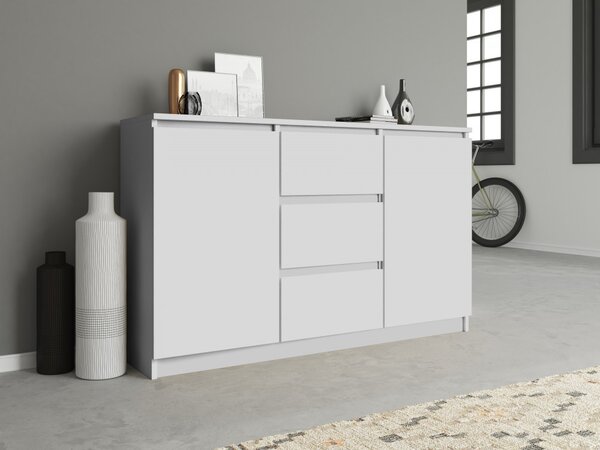 Drohmo 2D3S, comoda, alb