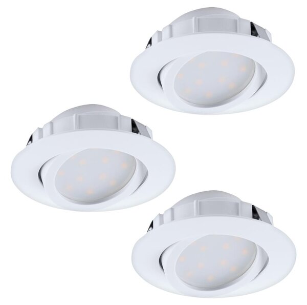 Eglo 95857- SET 3x Corp de iluminat LED tavan fals PINEDA 1xLED/6W/230V