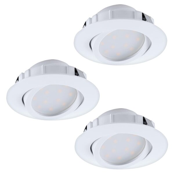 Eglo 95851 - SET 3x Corp de iluminat LED tavan fals PINEDA 1xLED/6W/230V