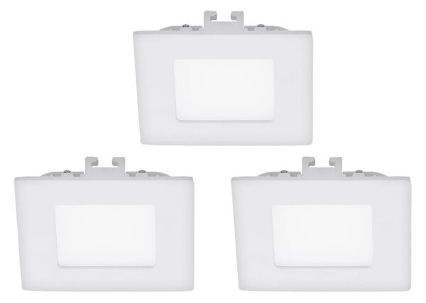 Eglo 94733 - SET 3x Corp de iluminat LED tavan fals FUEVA 1 1xLED/2,7W/230V