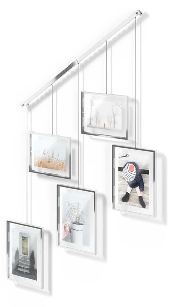Rame argintii de suspendat 5 buc. din metal 66x69 cm Exhibit – Umbra