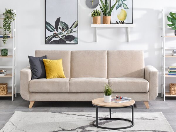 Canapea Canapea trei locuri Kalisz (bej). Promo -18%. 1137335
