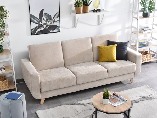 Canapea Canapea trei locuri Kalisz (bej). Promo -18%. 1137335
