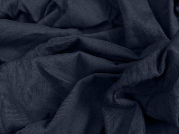 Cearsaf Jersey HIGHFIT albastru naval 90 x 200 cm