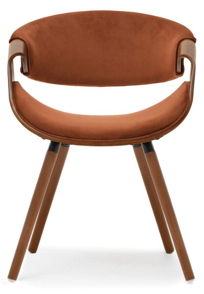 Scaun sufragerie Busque (cupru + nuc). Promo -13%. 1136460