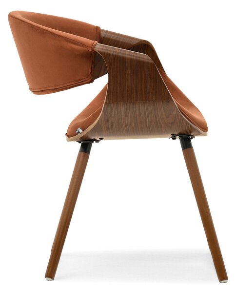 Scaun sufragerie Busque (cupru + nuc). Promo -13%. 1136460