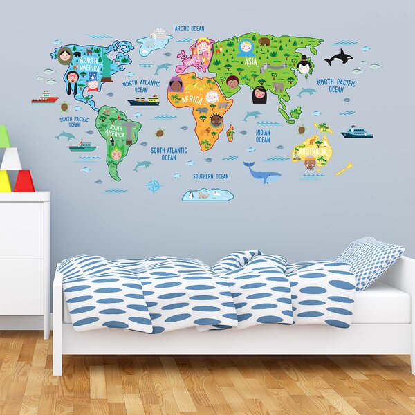 Sticker World Map | FAVI.ro