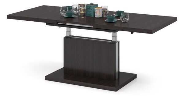 Mazzoni ASTON Wenge - MĂSUȚĂ EXTENSIBILĂ MODERNĂ MĂSUȚĂ DE CAFEA