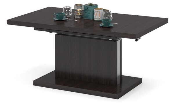 Mazzoni ASTON Wenge - MĂSUȚĂ EXTENSIBILĂ MODERNĂ MĂSUȚĂ DE CAFEA