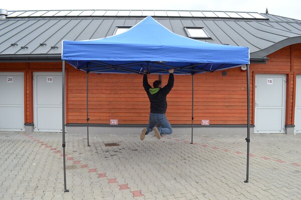 JAKS Cort pavilion profi 3 x 3 m negru