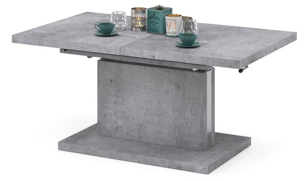 Mazzoni ASTON Beton Millennium - MĂSUȚĂ EXTENSIBILĂ MODERNĂ MĂSUȚĂ DE CAFEA