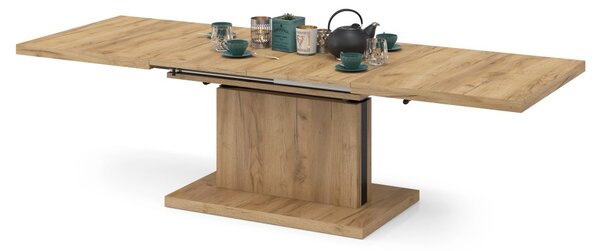 Mazzoni ASTON Stejar Craft Auriu - MĂSUȚĂ EXTENSIBILĂ MODERNĂ MĂSUȚĂ DE CAFEA