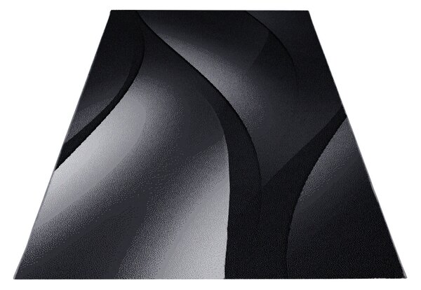 Covor Modern & Geometric Verdis, Negru, 200x290 cm