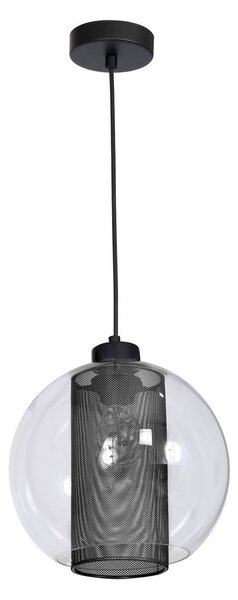 Lustră FUNA 1xE27/60W/230V negru
