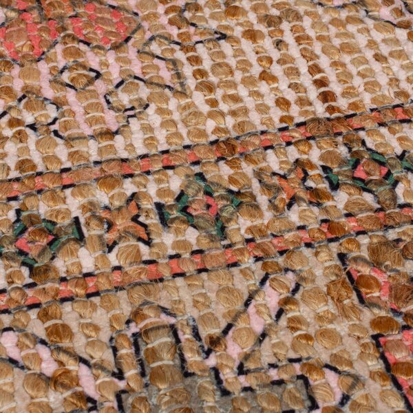 Covor roz/teracotă țesut manual din amestec de iută 160x230 cm Lana Jute – Flair Rugs