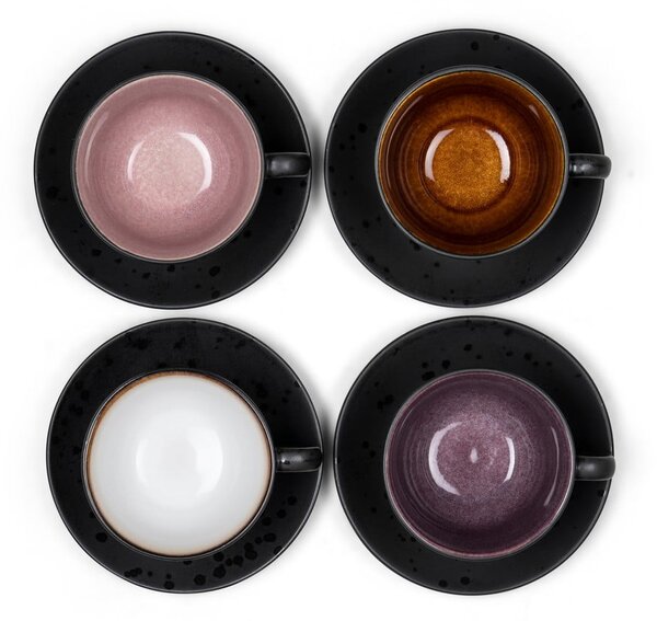 Cești negre 4 buc. din ceramică 240 ml Gastro Black/Mix – Bitz