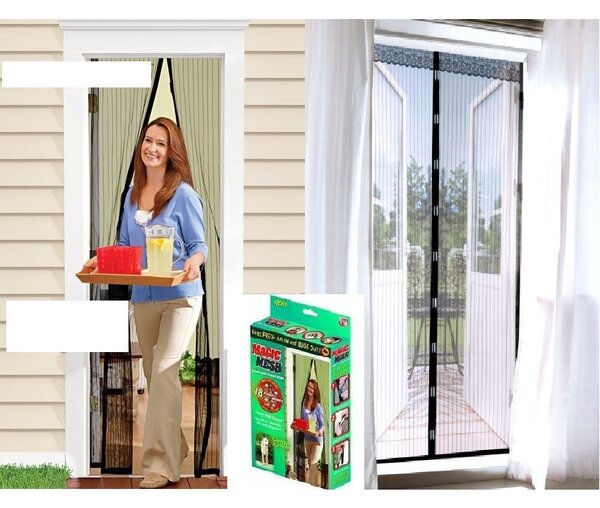 Set 2 perdele magnetice antiinsecte Magic Mesh