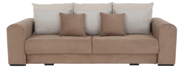 KONDELA Canapea foarte spaţioasă, maro deschis, bej, crem, GILEN BIG SOFA