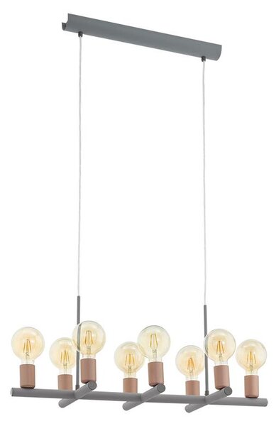 Eglo 97449 - Lustră pe cablu ADRI 2 8xE27/60W/230V