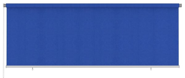 Jaluzea tip rulou de exterior, albastru, 400x140 cm, HDPE