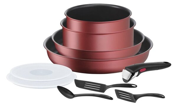 Set de vase pentru gătit 10 buc. din aluminiu INGENIO Daily Chef L3989502 – Tefal