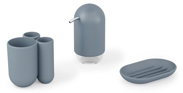 Dozator de săpun lichid albastru din plastic 230 ml Touch – Umbra