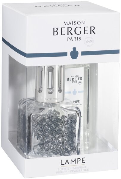 Set Berger lampa catalitica Glacon Ginkgo cu parfum Delicate White Musk