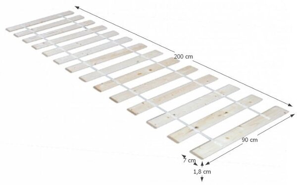 Somieră cu șipci 200x90 cm Peltaka 14 șipci. 752066