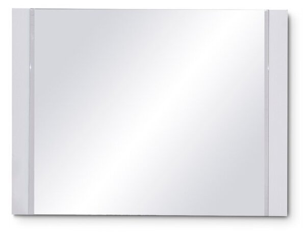 Oglinda decorativa cu rama din MDF, Romina Alb, l90xH68 cm