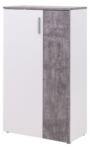 Pantofar Boots, gri beton/alb, 69x34x120,4 cm
