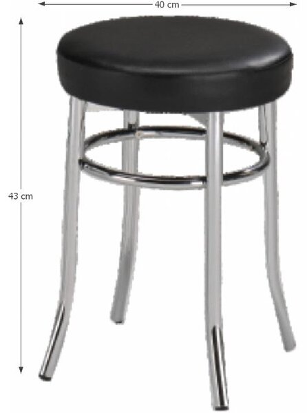 Taburete Ilano negru. 751654